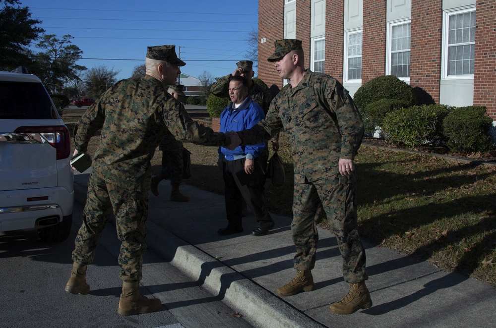 Sergeant Major of the Marine Corps visits MCB Camp Lejeune, MCAS New River