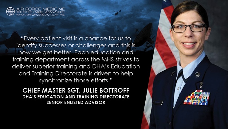 Chief Master Sgt. Julie Bottroff transition graphic