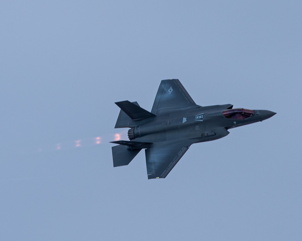 F-35 Demo Team Practices over Hill Air Force Base