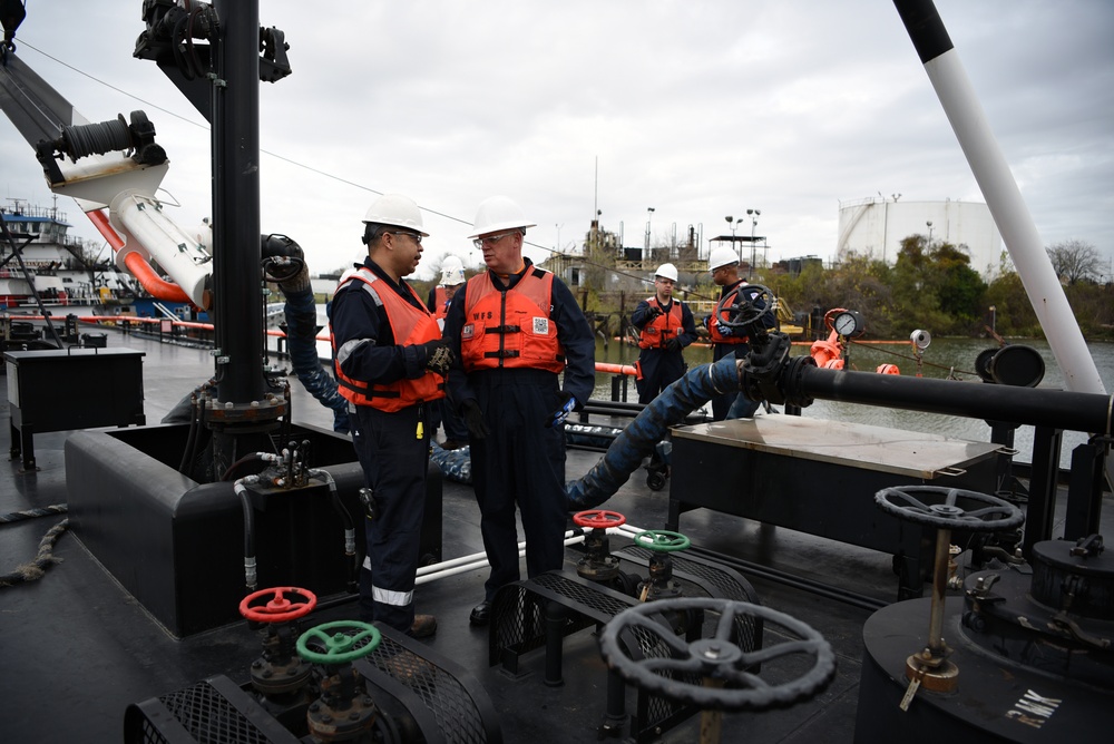 Coast Guard conducts annual barge inspection near Houston, Texas