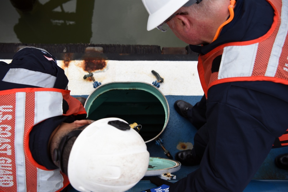 Coast Guard conducts annual barge inspection near Houston, Texas