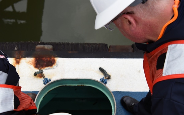 Coast Guard conducts annual barge inspection near Houston, Texas
