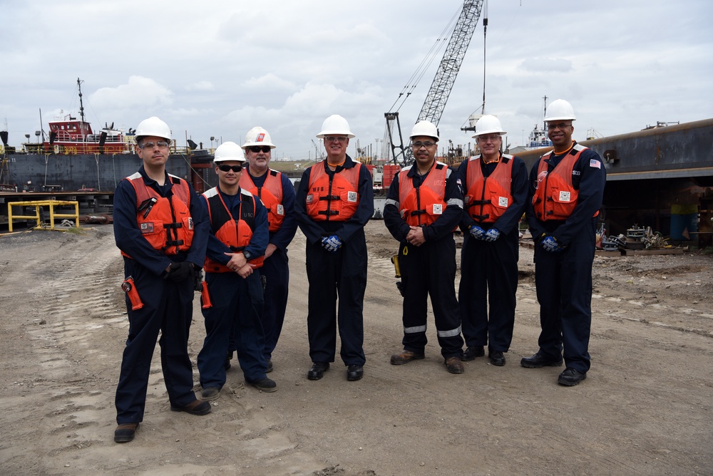 Coast Guard conducts annual barge inspection near Houston, Texas