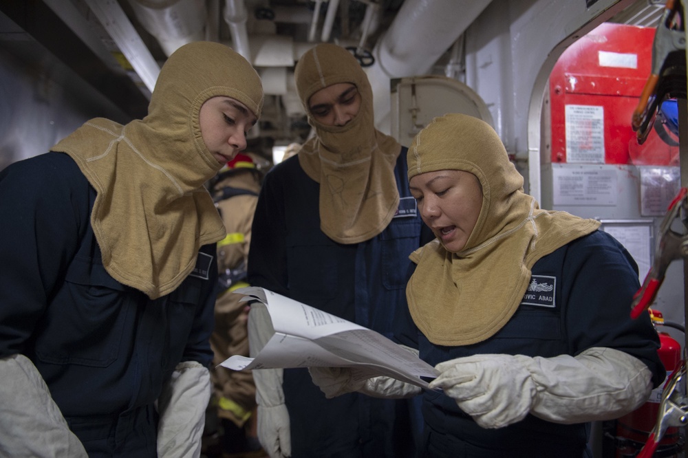 USS Shiloh Conducts General Quarters