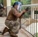 U.S. Navy Seabees deployed with NMCB-5’s Detail Pohnpei continue construction on Pehleng Elementary School