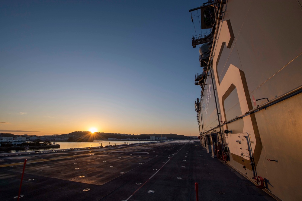 The First Sunrise Aboard USS America