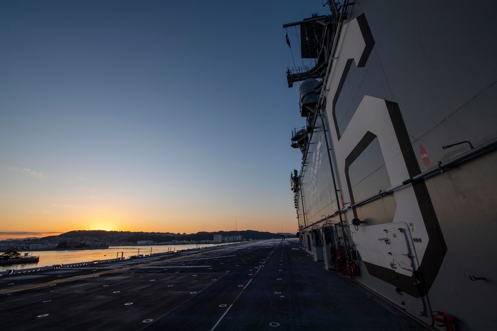 The First Sunrise Aboard USS America