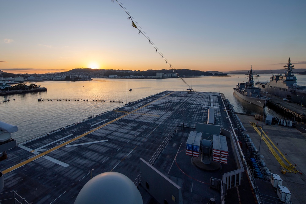 The First Sunrise Aboard USS America