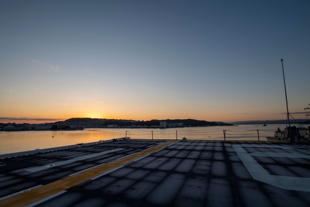 The First Sunrise Aboard USS America