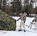 Cold-Weather Operations Course Class 20-01 students build Arctic tents during training at Fort McCoy