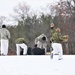 Cold-Weather Operations Course Class 20-01 students build Arctic tents during training at Fort McCoy