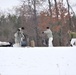 Cold-Weather Operations Course Class 20-01 students build Arctic tents during training at Fort McCoy