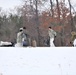 Cold-Weather Operations Course Class 20-01 students build Arctic tents during training at Fort McCoy