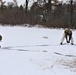 Cold-Weather Operations Course Class 20-01 students build Arctic tents during training at Fort McCoy