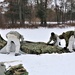 Cold-Weather Operations Course Class 20-01 students build Arctic tents during training at Fort McCoy