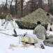 Cold-Weather Operations Course Class 20-01 students build Arctic tents during training at Fort McCoy