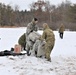 Cold-Weather Operations Course Class 20-01 students build Arctic tents during training at Fort McCoy
