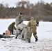 Cold-Weather Operations Course Class 20-01 students build Arctic tents during training at Fort McCoy