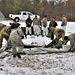 Cold-Weather Operations Course Class 20-01 students build Arctic tents during training at Fort McCoy