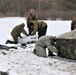 Cold-Weather Operations Course Class 20-01 students build Arctic tents during training at Fort McCoy