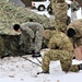 Cold-Weather Operations Course Class 20-01 students build Arctic tents during training at Fort McCoy