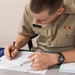 200106-N-TE695-1006 NEWPORT, R.I. (Jan. 6, 2020) – Navy Officer Candidate School (OCS) practices manuever boards