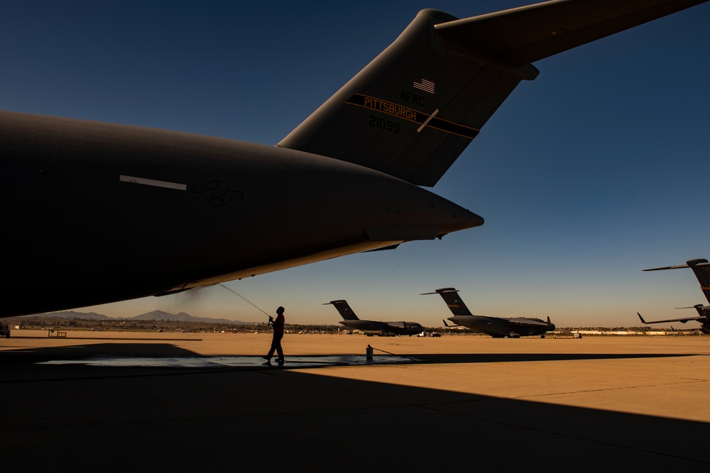 C-17 spray down