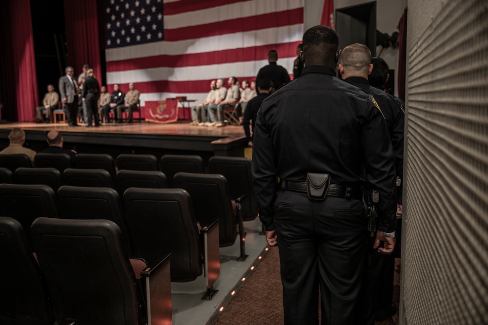 Badge of Honor: Marine Corps Police Academy West graduation