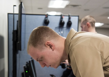 200108-N-TE695-1011 NEWPORT, R.I. (Jan. 8, 2020) -- Navy Officer Candidate School trains at the COVE