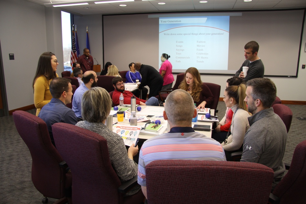 AFRL employees participate in Generations in the Workplace training
