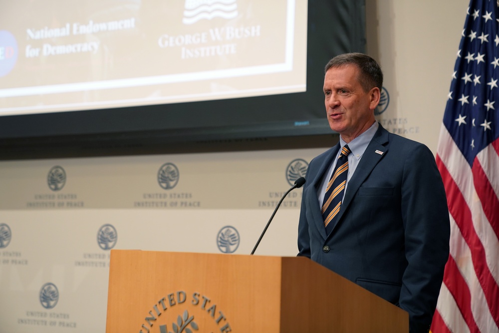 USAID Administrator Mark Green speaks at United States Institute of Peace