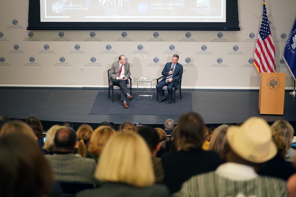 USAID Administrator Mark Green speaks at United States Institute of Peace