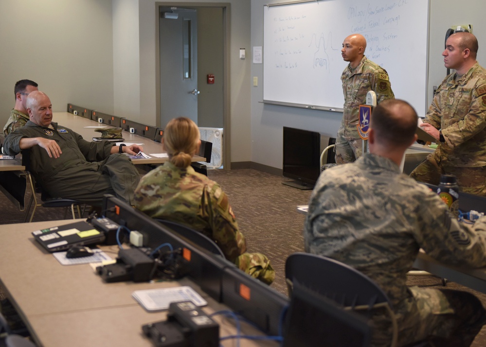 Maj. Gen. Borgen visits Buckley Air Force Base