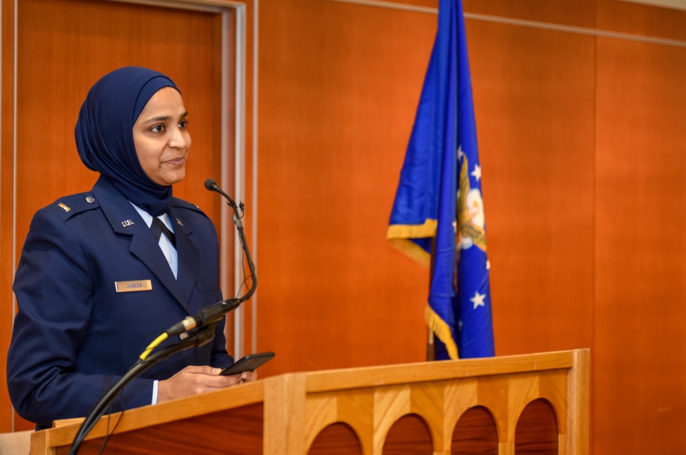 Air Force commissions first female Muslim chaplain