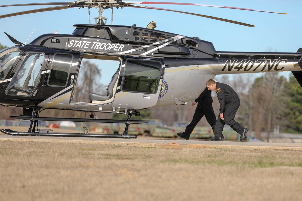 NCHART Helicopter Rescue Training in Raleigh