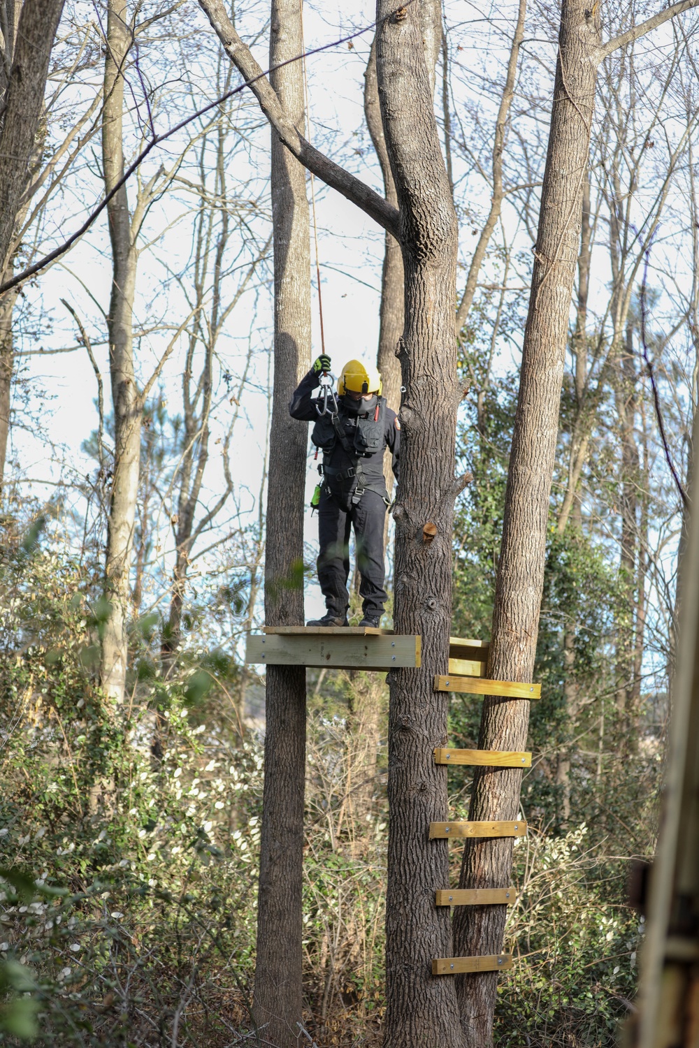 NCHART Helicopter Rescue Training in Raleigh