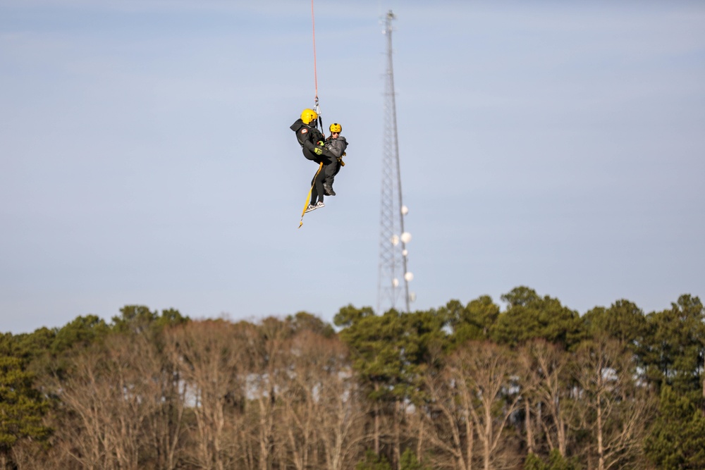 NCHART Helicopter Rescue Training in Raleigh