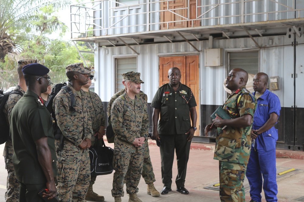 Marines Interact with Ghana Armed Forces