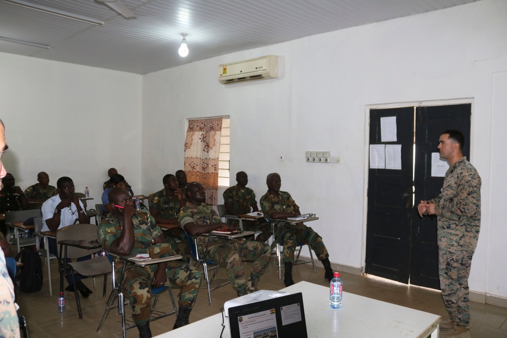 Marines Interact with Ghana Armed Forces