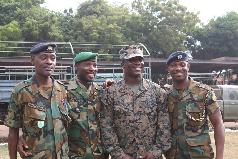 Marines Interact with Ghana Armed Forces