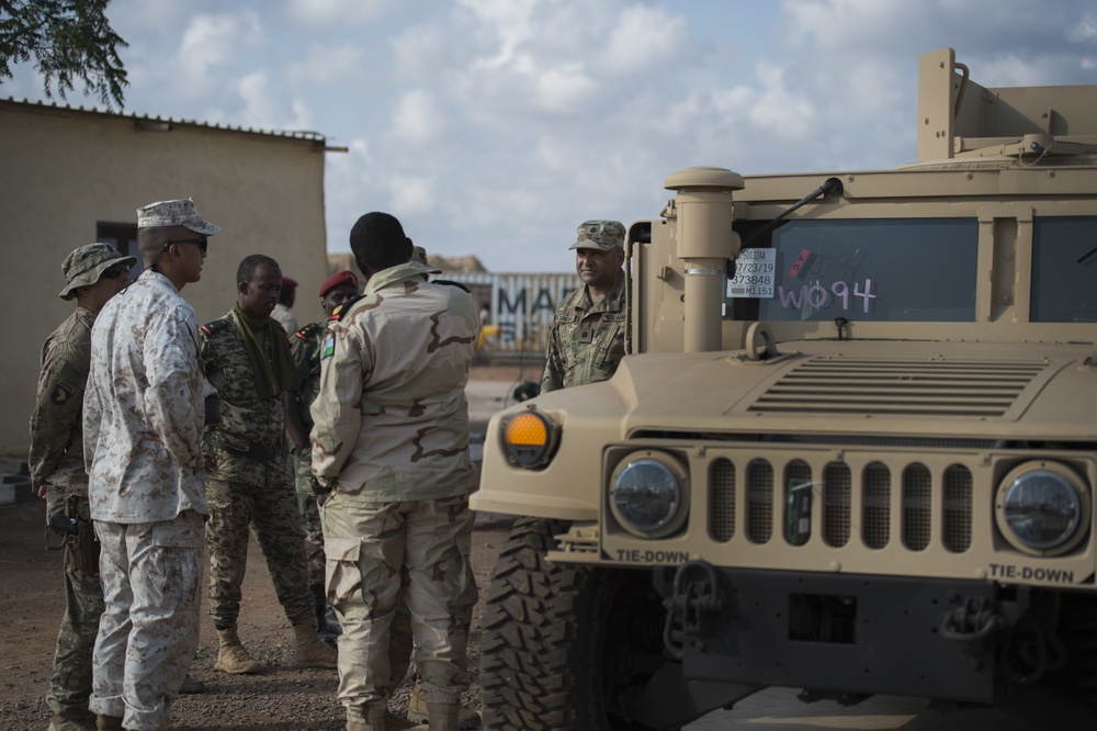 U.S. delivers Humvees to Djiboutian Armed Forces' Rapid Intervention Battalion