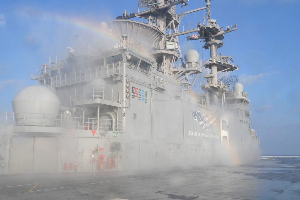 USS America Tests Countermeasure Washdown System