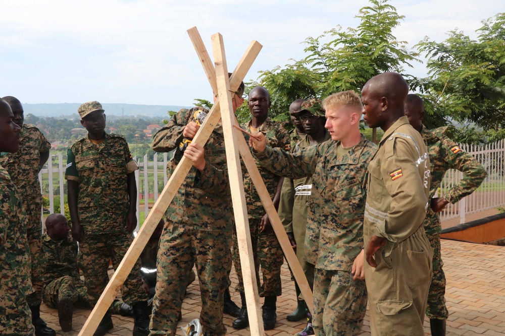 Marines Interact with Uganda Peoples Defence Force