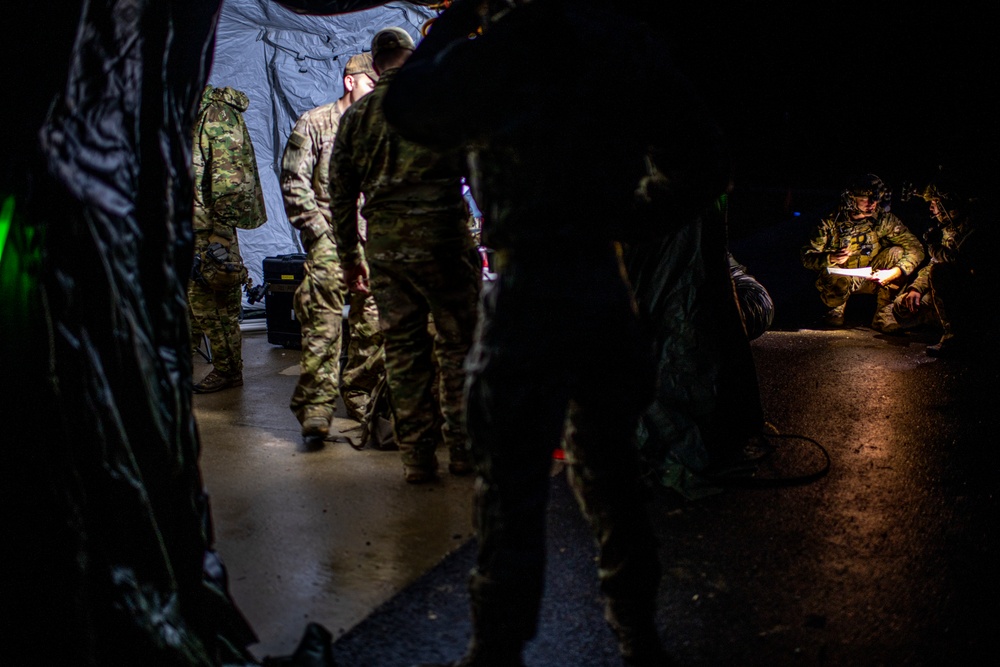 Airmen Conduct Night Navigation and Tactical Operations Center Exercises