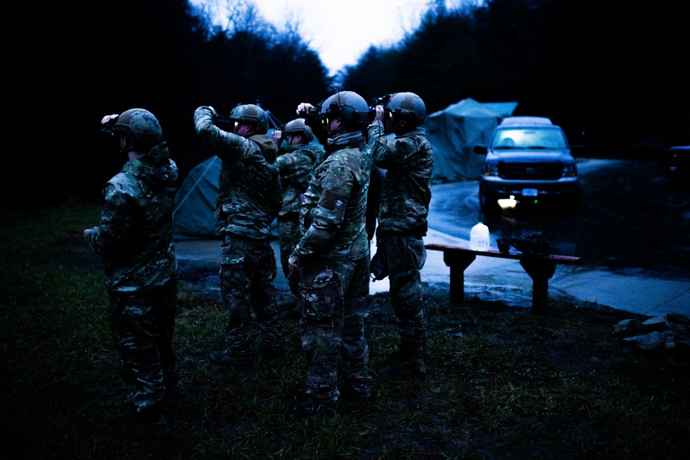 Airmen Conduct Night Navigation and Tactical Operations Center Exercises