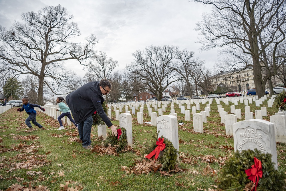 Wreaths Out at U.S. Soldiers' and Airmen's Home National Cemetery