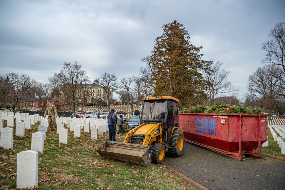 Wreaths Out at U.S. Soldiers' and Airmen's Home National Cemetery