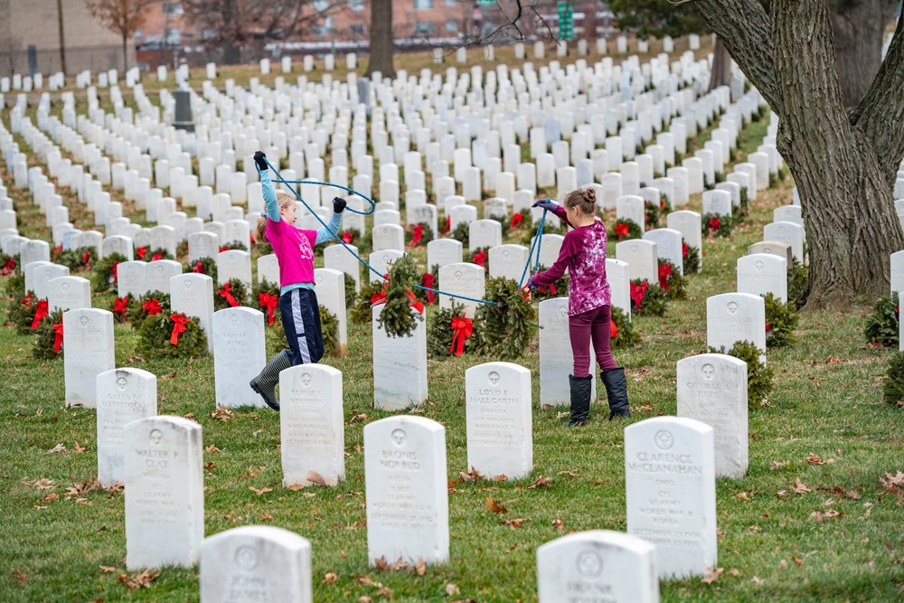 Wreaths Out at U.S. Soldiers' and Airmen's Home National Cemetery