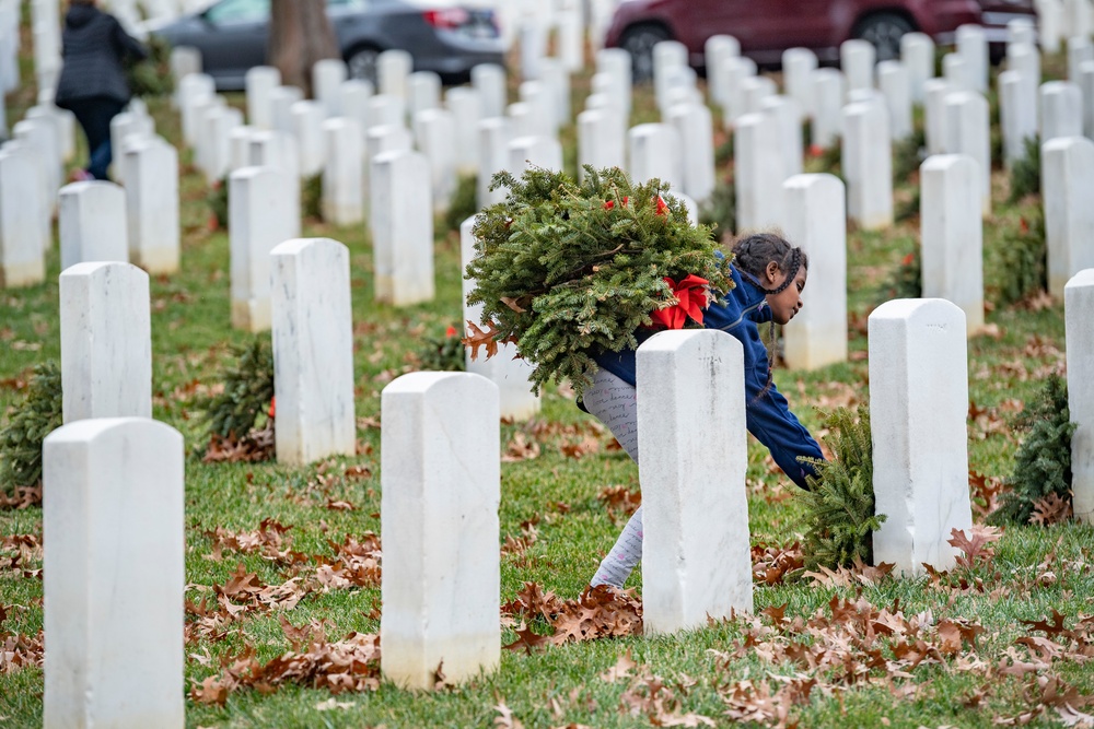 Wreaths Out at U.S. Soldiers' and Airmen's Home National Cemetery