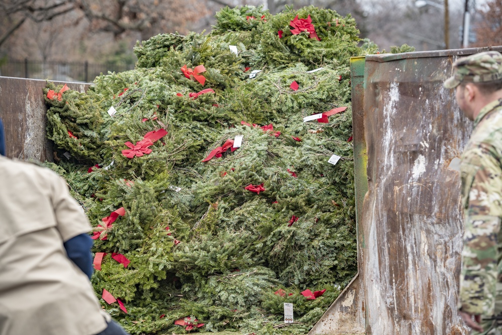 Wreaths Out at U.S. Soldiers' and Airmen's Home National Cemetery